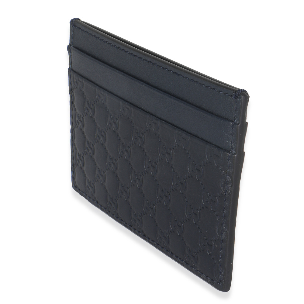 Gucci Navy Microguccissima Card Case - Picture 4 of 6